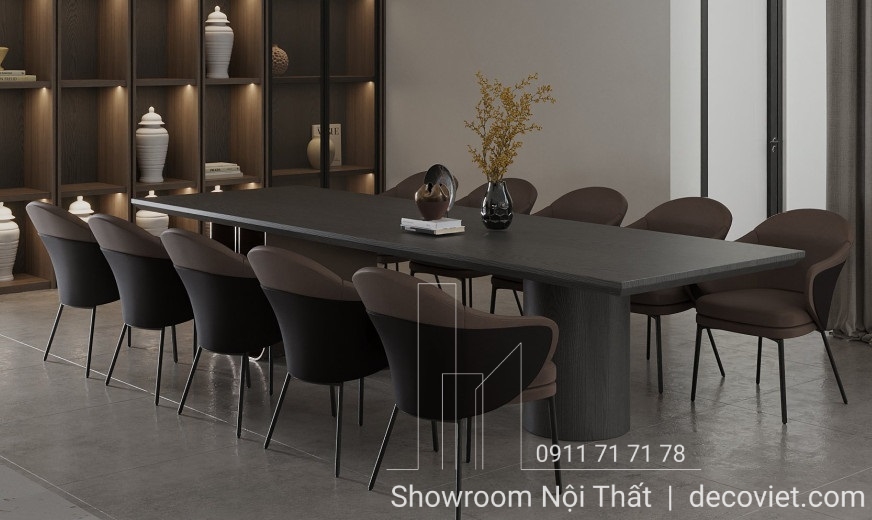 bộ bàn ăn 10 ghế hiện đại