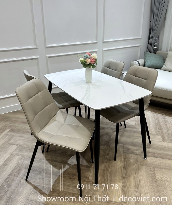 bộ bàn ăn 4 ghế nhò gọn