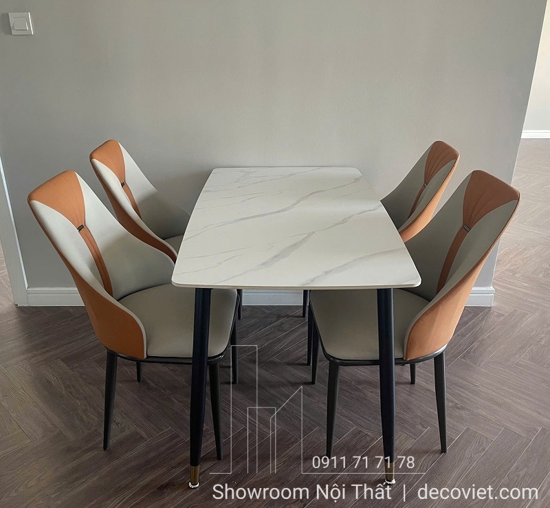 bàn ăn mặt đá 4 ghế giá rẻ