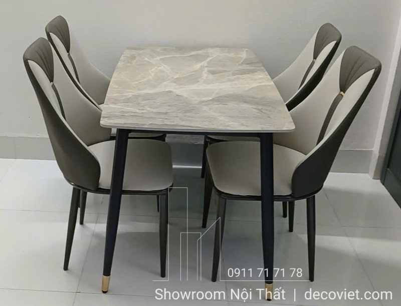 bàn ăn 4 ghế 1m2 4 ghế