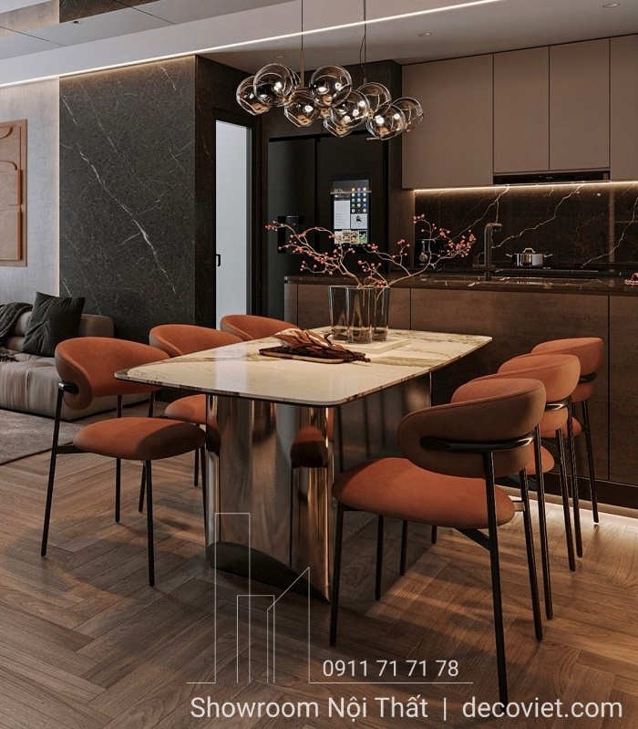 bộ bàn ăn 6 ghế sang trọng