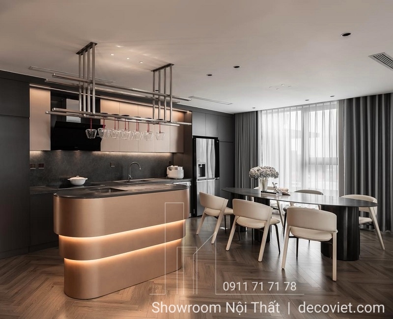 bàn ăn 6 ghế mặt đá cao cấp