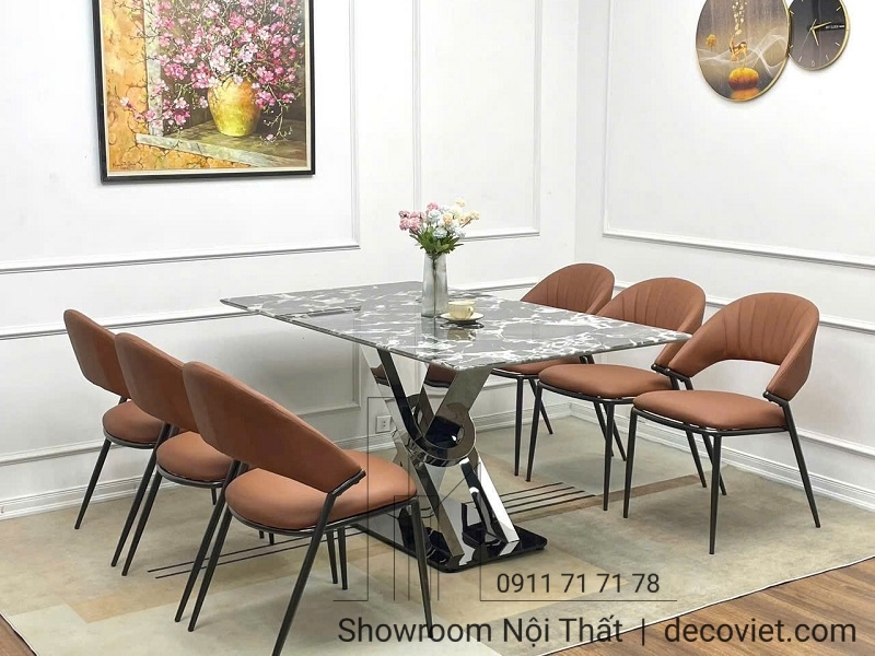 bộ bàn ăn 6 ghế nhập khẩu
