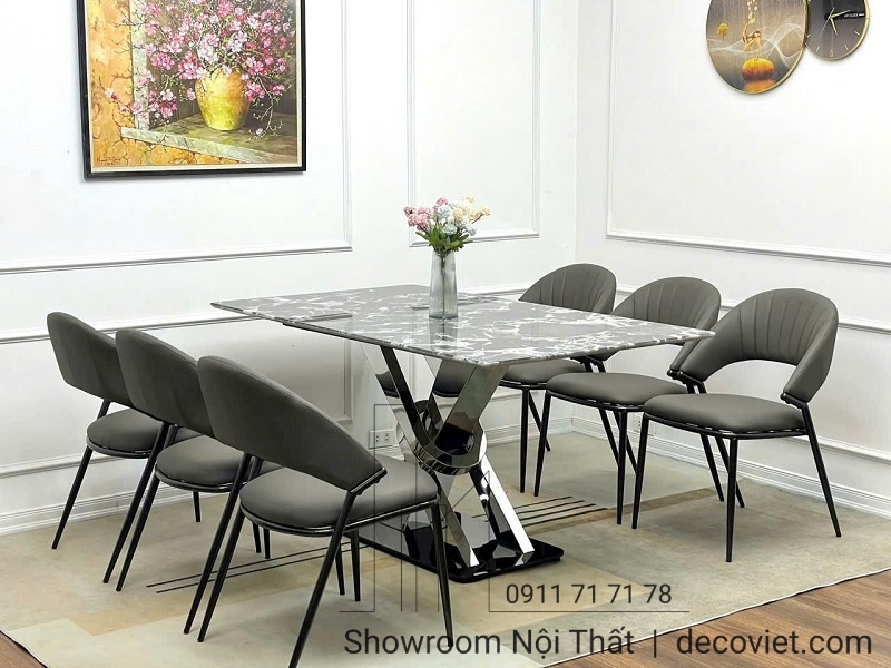 bộ bàn ăn 6 ghế hiện đại
