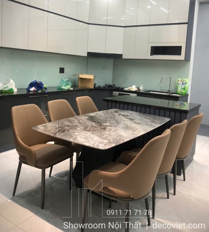 bàn ăn mặt đá nhập khẩu