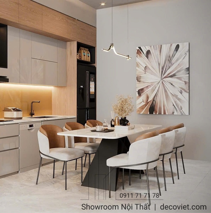 bộ bàn ăn 6 ghế cao cấp