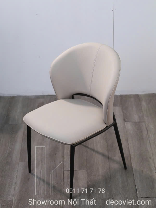 ghế ăn bọc da chân sắt