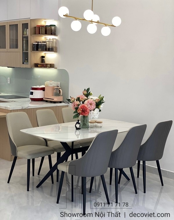 bộ bàn ăn 6 ghế giá rẻ