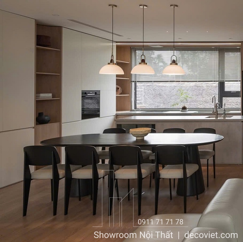 bộ bàn ăn 8 ghế hiện đại