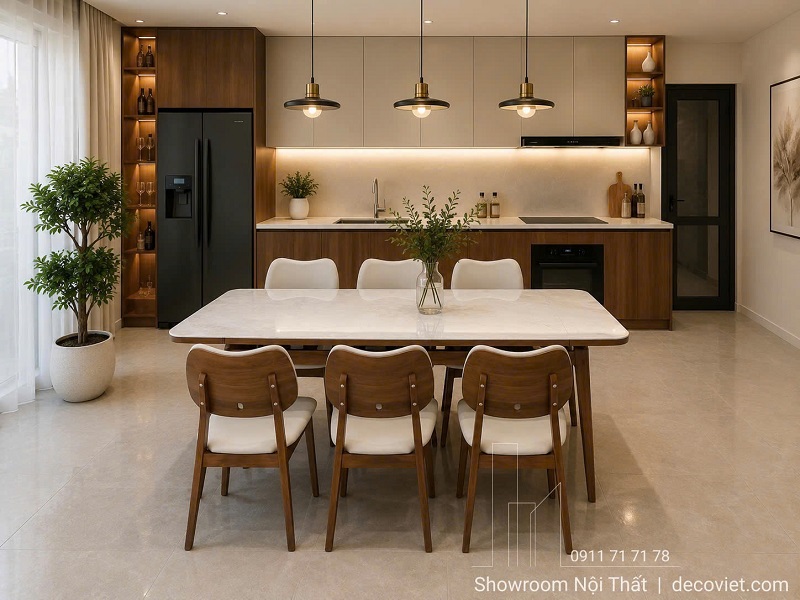 Bộ bàn ăn 6 người 2979S thiết kế sang trọng cho gia đình