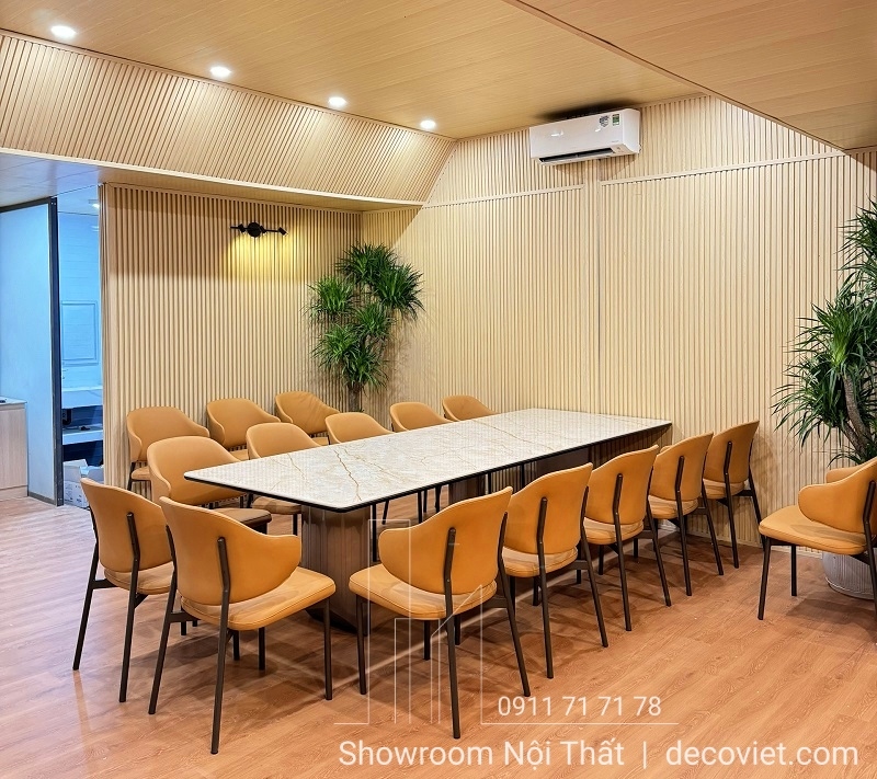 bàn ăn mặt đá 14 ghế hiện đại