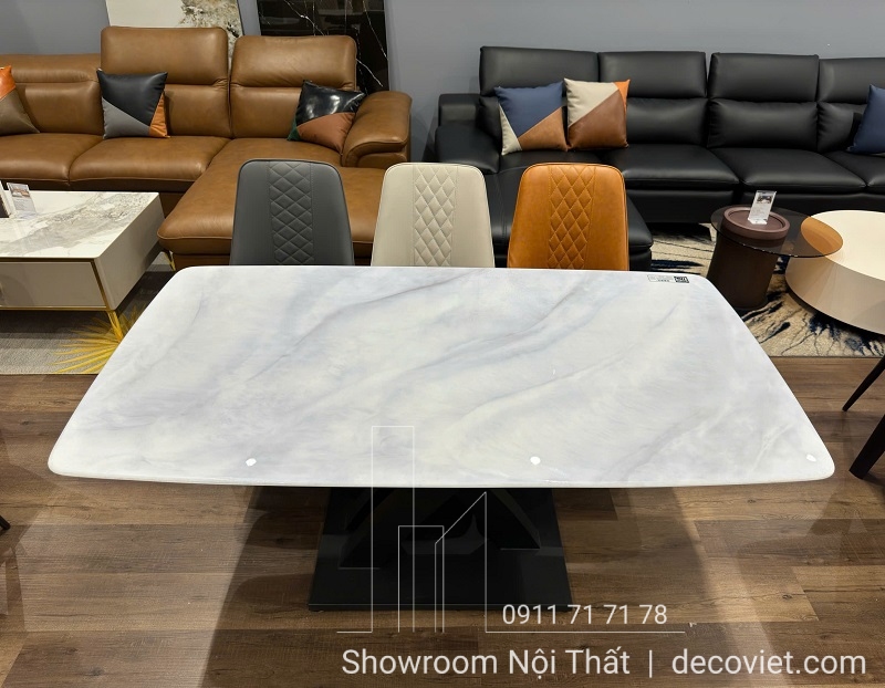 bàn ăn mặt đá 6 ghế