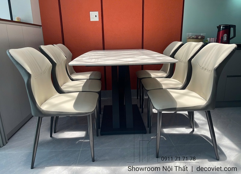 Bàn ăn 6 ghế đẹp giá rẻ 2712S, phù hợp căn hộ chung cư, nhà phố.
