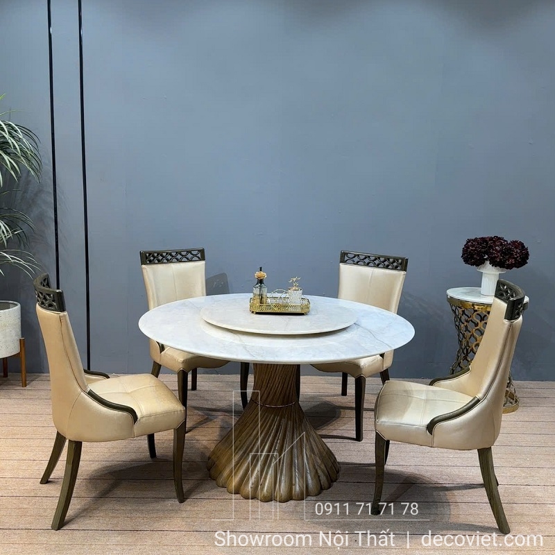 Thiết kế Bộ Bàn Ăn Tròn Cao Cấp Tại Hà Nội 2261S Hiện Đại