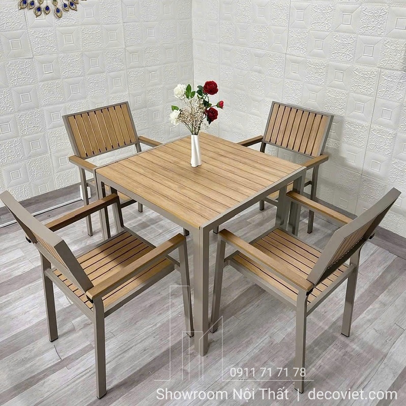 bộ bàn ghế ban công nhôm đúc giá rẻ