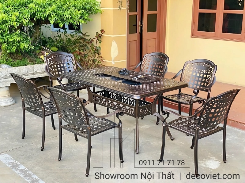 bàn ghế sân vườn ngoài trời chất liệu cao cấp