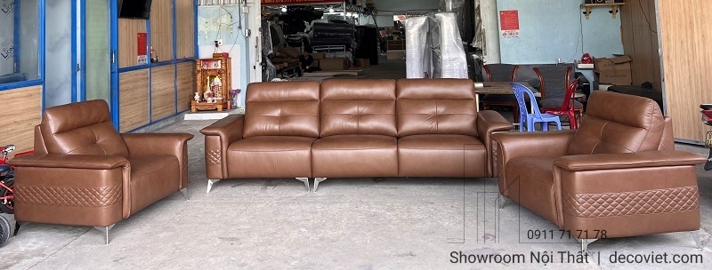 ghế sofa da bò ý hiện đại
