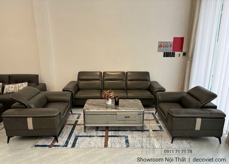 Sofa da bò thật nhập khẩu 988T thiết kế hiện đại, bền đẹp theo thời gian