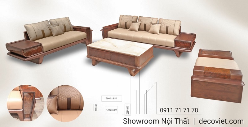 ghế sofa gỗ hiện đại