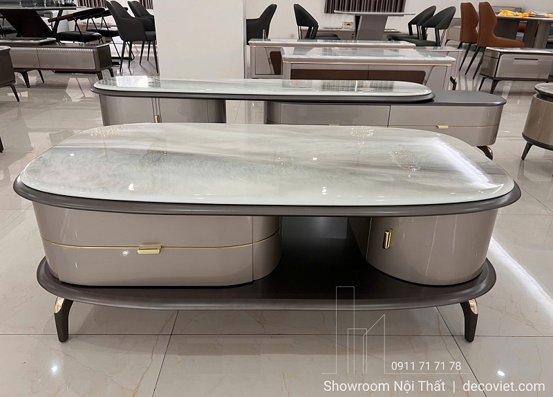 Bộ bàn trà kệ tivi nhập khẩu 85T chất lượng cao cấp