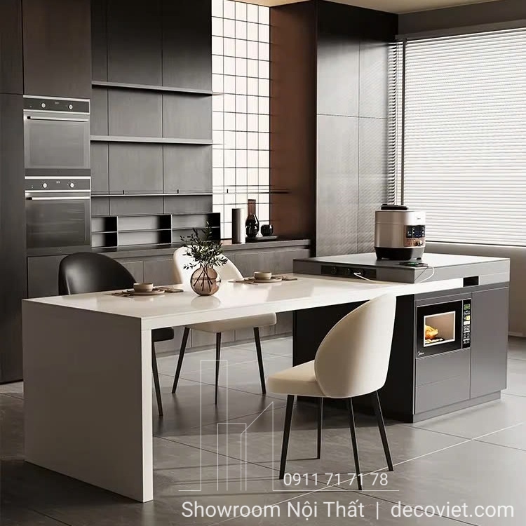 Bàn Ăn Kết Hợp Bàn Đảo Bếp