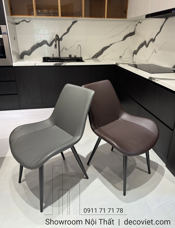 ghế bàn ăn bọc da