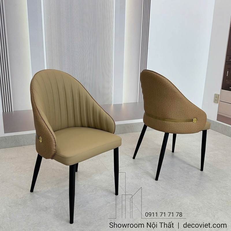 Ghế ăn hiện đại bọc da 596S tựa lưng êm ái
