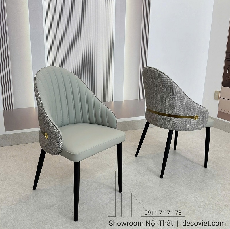 Mẫu ghế ăn bọc da hiện đại 596S cho nhà phố và căn hộ
