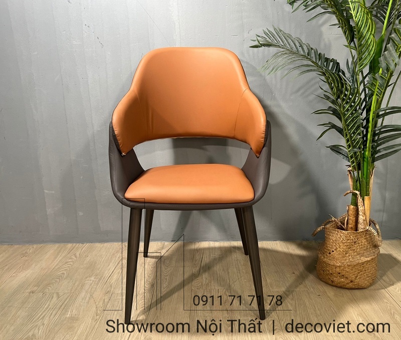 ghế ăn bọc da chân sắt