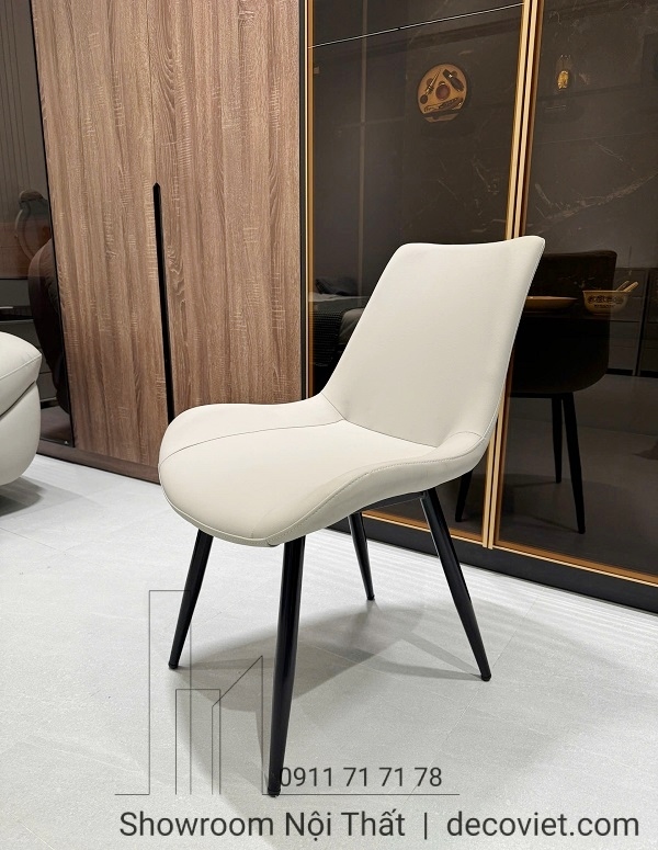 ghế ăn bọc da chân sắt