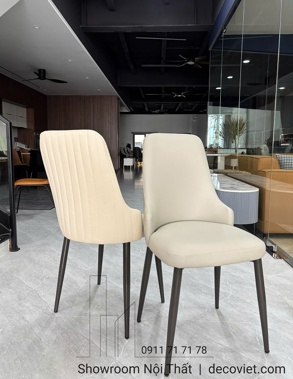 ghế ăn chân sắt sơn tĩnh điện chắc chắn, kiểu dáng tối giản