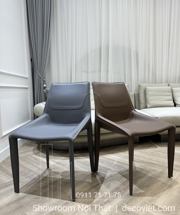 ghế ăn cao cấp bọc da