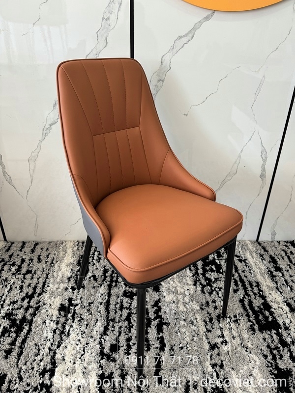 ghế ăn bọc da chân sắt
