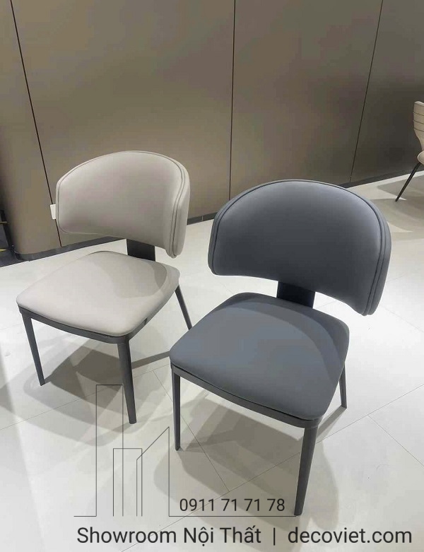ghế ăn bọc da chân sắt