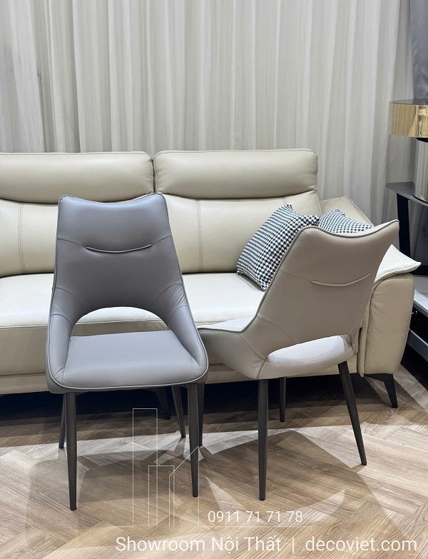 ghế ăn cao cấp bọc da
