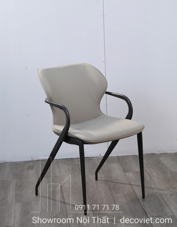 ghế ăn bọc da chân sắt