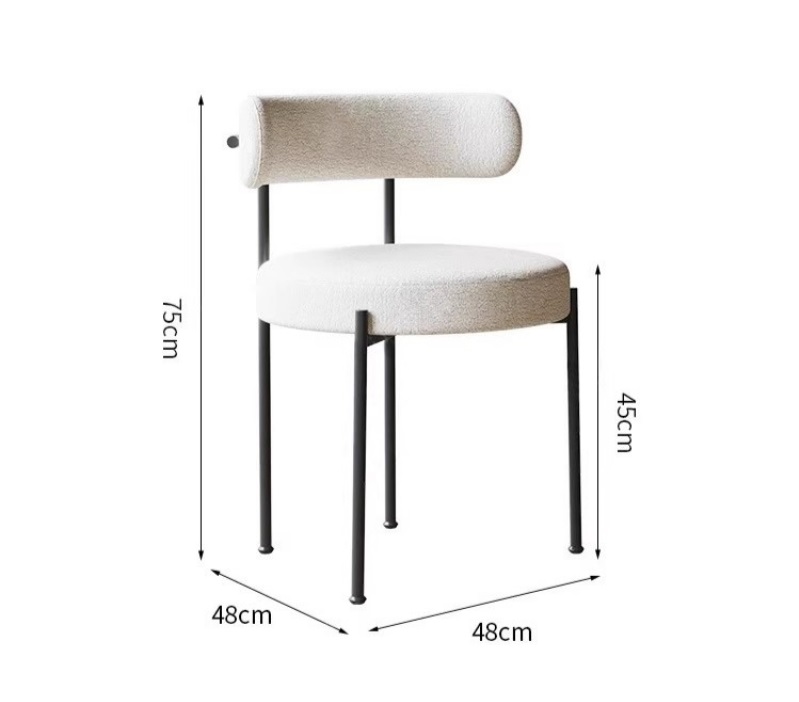 kích thước ghế ăn bọc vải