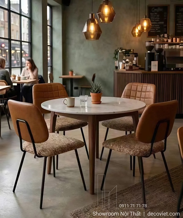 ghế ăn chân kim loại bền chắc dùng cho nhà hàng