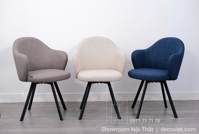 ghế ăn xoay 360 độ kiểu dáng bo cong mềm mại