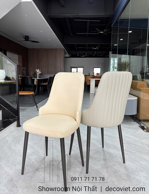 ghế ăn chân sắt sơn tĩnh điện chắc chắn, kiểu dáng tối giản