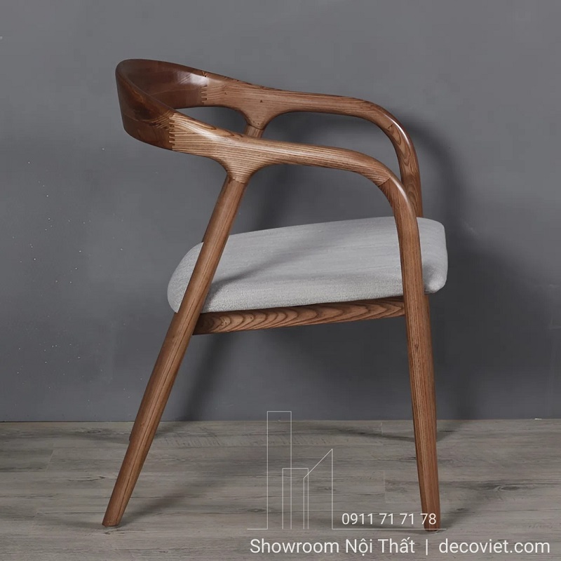Ghế ăn gỗ hiện đại 601S form cong ôm lưng thoải mái