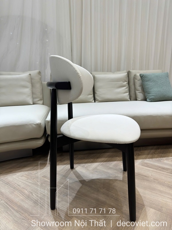 ghế ăn bọc da chân sắt cao cấp