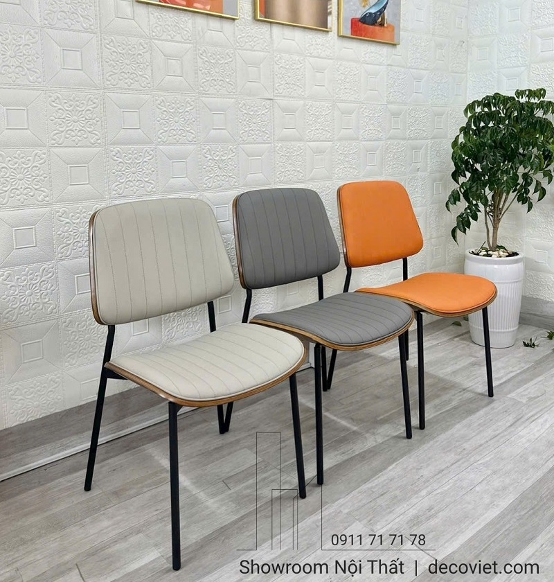 Ghế ăn hiện đại 550S bọc da cao cấp chân sắt chắc chắn