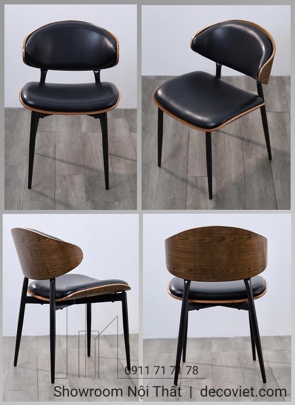 ghế ăn gỗ bọc da