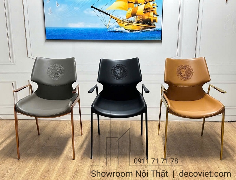 ghế ăn cao cấp bọc da