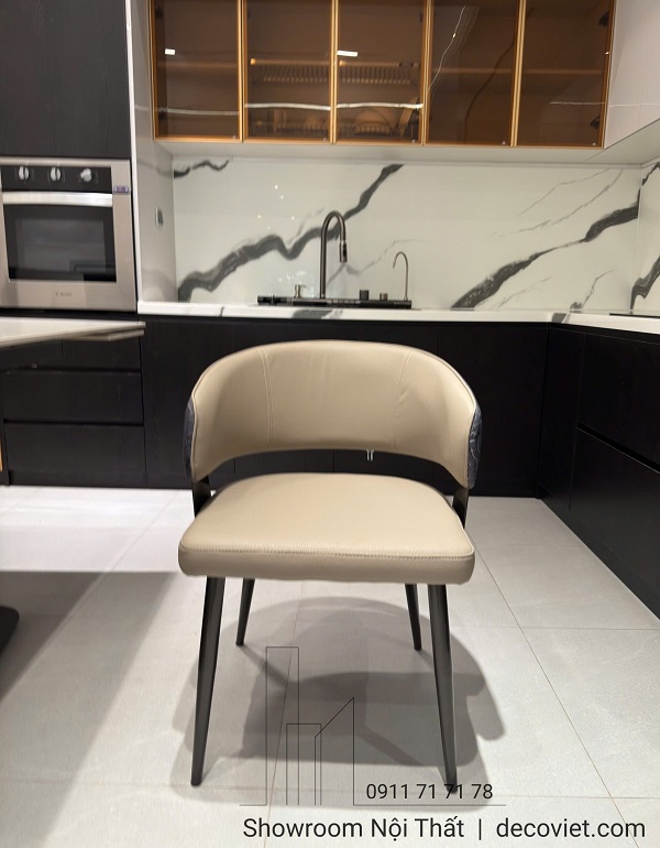 Ghế ăn 572S chân sắt sơn tĩnh điện chắc chắn, thiết kế thanh thoát