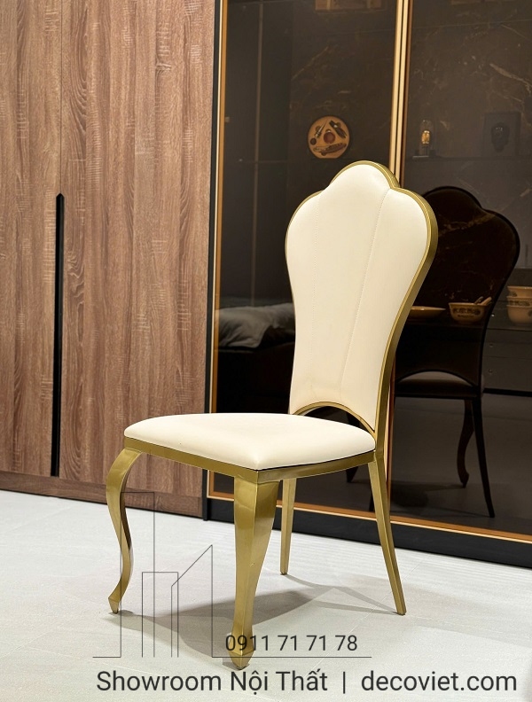 ghế ăn tân cổ điển bọc da