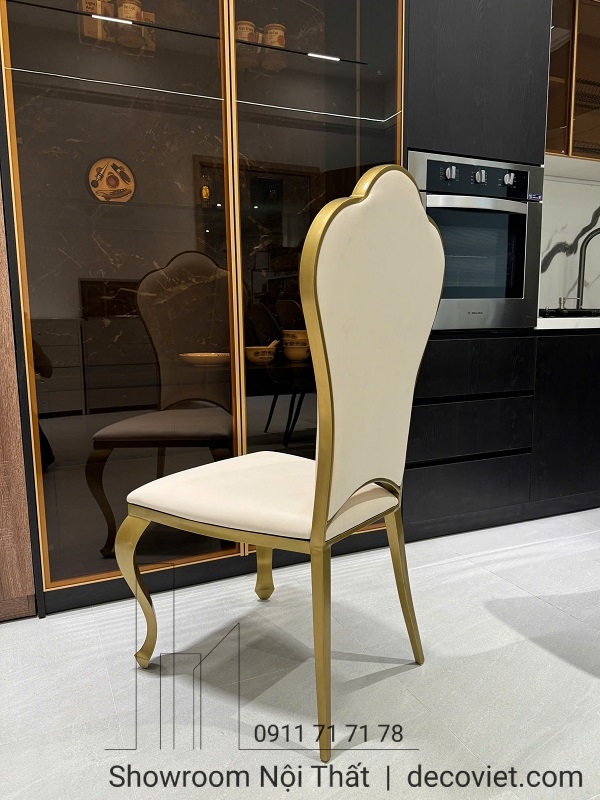 ghế ăn bọc da tân cổ điển