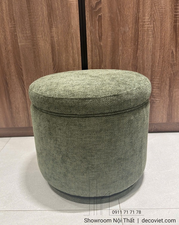 ghế đôn tròn xoay 1117S có hộc chứa tiện lợi