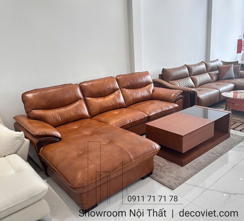 sofa da bò hiện đại